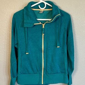 Mondetta Teal Jacket with Beige Trim